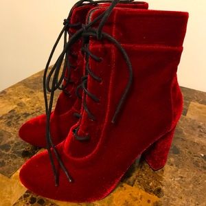 Ruby Red Yoki Booties, Size 10